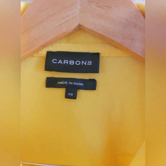 Carbon38,‎  Micro Terry Cropped Top, Yellow, Size XS - Picture 6 of 10